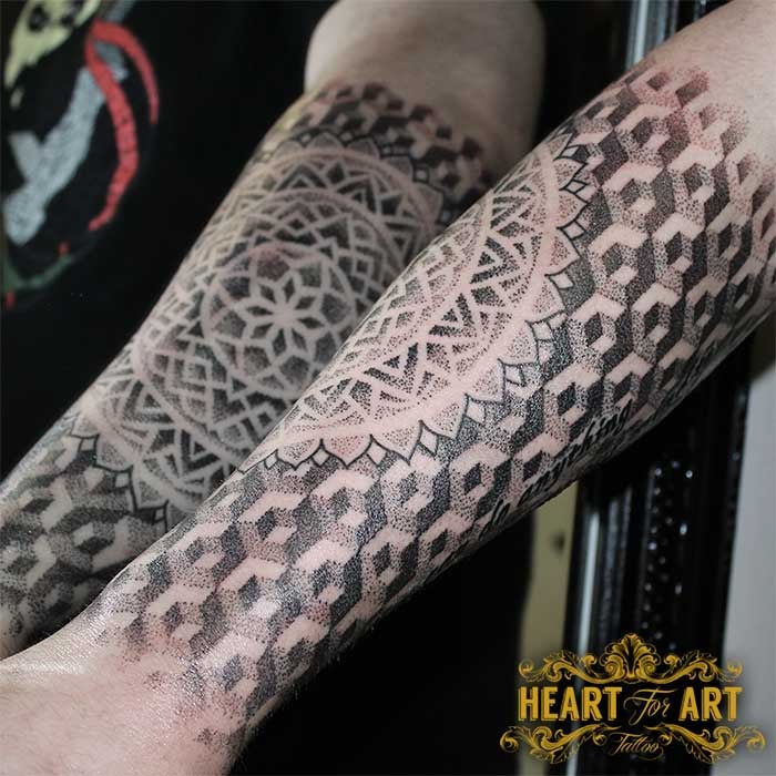 3d Dotwork Tattoo Sleeve - Portfolio - Heart for Art - Tattoo Artists -  Cover up Tattoo Artists - Portrait Tattoo Artist - Stalybridge - Manchester  - UK